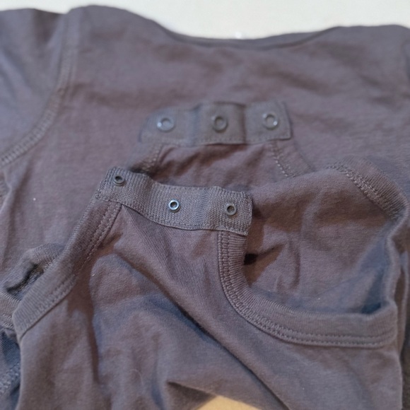 Gray Baseball-Themed Kids One Piece - Picture 4 of 4